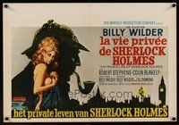 7a691 PRIVATE LIFE OF SHERLOCK HOLMES Belgian '71 Billy Wilder, Robert Stephens, sexy McGinnis art!