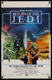 7a698 RETURN OF THE JEDI Belgian '83 George Lucas classic, Mark Hamill, Harrison Ford