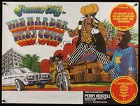 7a360 HARDER THEY COME British quad R77 Jimmy Cliff, Jamaican reggae music, really cool art!