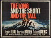 7a365 JUNGLE FIGHTERS British quad '60 Laurence Harvey, The Long and the Short and the Tall!