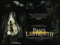 7a387 PAN'S LABYRINTH British quad '06 del Toro's El laberinto del fauno, cool fantasy image!
