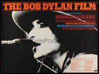7a392 RENALDO & CLARA British quad '78 great competely different close up of Bob Dylan!