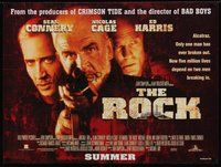 7a393 ROCK advance DS British quad '96 Sean Connery, Nicolas Cage, Ed Harris, Michael Bay!