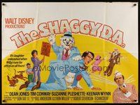 7a394 SHAGGY D.A. British quad '77 Dean Jones, Walt Disney, it's laughter by the pound!