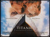 7a402 TITANIC DS British quad '97 Leonardo DiCaprio, Kate Winslet, directed by James Cameron!