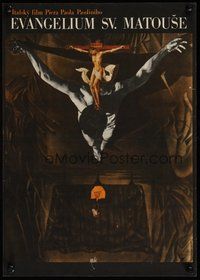 7a512 GOSPEL ACCORDING TO ST. MATTHEW Czech 11x16 '67 Il Vangelo secondo Matteo, Vyletal art!