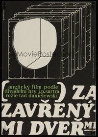 7a532 NO EXIT Czech 11x16 '67 Viveca Lindfors in lesbian drama partly directed by Orson Welles!