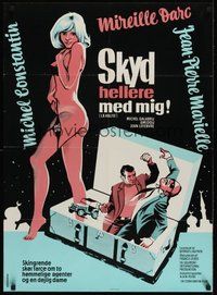 7a173 MAN IN THE TRUNK Danish '73 La vasile, Stevenov art of sexy naked Mireille Darc!