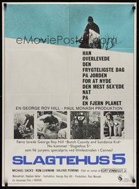 7a199 SLAUGHTERHOUSE FIVE Danish '72 Kurt Vonnegut, Michael Sacks, topless Vallerie Perrine!