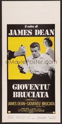 7a475 REBEL WITHOUT A CAUSE Italian locandina R70s Nicholas Ray, James Dean!