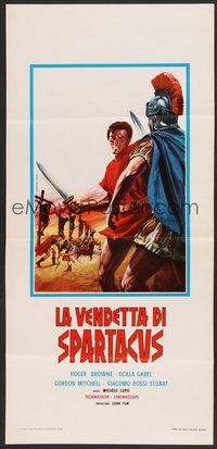 7a476 REVENGE OF SPARTACUS Italian locandina R70s La vendetta di Spartacus, Aller Roman soldier art