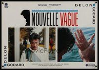 7a433 NEW WAVE Italian photobusta '90 Jean-Luc Godard's Nouvelle Vague, Alain Delon, cool image!