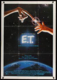 7a063 E.T. THE EXTRA TERRESTRIAL Swedish '82 Steven Spielberg classic, John Alvin art!