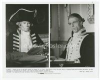 7b136 BOUNTY 8x10 still '84 split image of Laurence Olivier as Admiral Hood & Edward Fox!