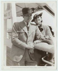 7b154 CARL BRISSON candid 8x10 still '35 with his wife on a cruise ship returning from Hawaii!