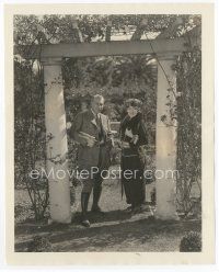 7b159 CECIL B. DEMILLE candid 8x10 still '20s wonderful portrait with his wife at their home!