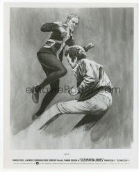 7b172 CLEOPATRA JONES art E 8x10 still '73 art of super agent Tamara Dobson fighting in mid-air!