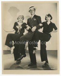 7b185 DAMES 8x10 still '34 Ruby Keeler, Dick Powell & Joan Blondell kicking their legs in a dance!