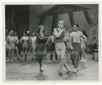 7b202 DOWN TO EARTH 8x10 still '46 Rita Hayworth shows Adele Jergens how to dance by Ned Scott!