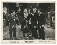 7b257 GENIUS AT WORK 8x10 still '46 Carney & Brown hold gun on Bela Lugosi & Lionel Atwill!