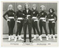 7b277 GOLDFINGER 8x10 still '64 Honor Blackman with her sexy female team of assassins!