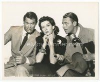 7b294 HIS GIRL FRIDAY deluxe 8x10 still '39 Rosalind Russell between Grant & Bellamy by Schafer!