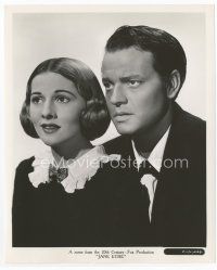 7b319 JANE EYRE 8x10 still '44 portrait of Orson Welles as Edward Rochester & Joan Fontaine!