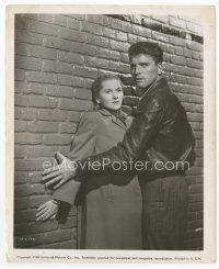 7b347 KISS THE BLOOD OFF MY HANDS 8x10 still '48 c/u of Burt Lancaster shielding Joan Fontaine!