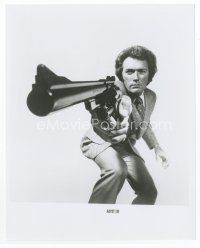 7b370 MAGNUM FORCE 8x10 still '73 classic image of Eastwood as Dirty Harry pointing his huge gun!