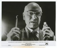 7b381 MARATHON MAN 8x9.75 still '76 best close up of creepy Nazi dentist Laurence Olivier!