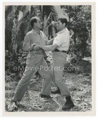 7b385 MARK OF THE GORILLA 8x10 still '51 Johnny Weissmuller as Jungle Jim fights w/Onslow Stevens!