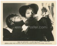 7b389 MARY OF SCOTLAND 8x10 still '36 cool moody close up of Katharine Hepburn & Fredric March!