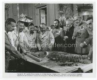 7b408 NICHOLAS & ALEXANDRA 8x10 still '71 Russian officers & Olivier with tiny soldiers on map!