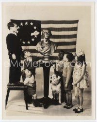 7b420 OUR GANG 8x10 still '30s Breezy tells Spanky, Stymie & others about George Washington!