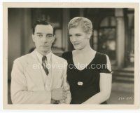 7b426 PARLOR BEDROOM & BATH 8x10 still '31 close up of Buster Keaton with pretty blonde!