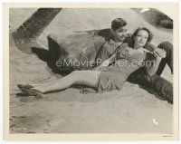 7b499 STRANGE CARGO 8x10 still '40 best romantic close up of Clark Gable & Joan Crawford on beach!