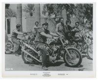7b558 WILD ANGELS 8x10 still '66 great close up of Peter Fonda & his gang on their motorcycles!
