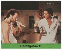 7b051 CADDYSHACK 8x10 mini LC #4 '80 Bill Murray & Chevy Chase share a monstrous joint!