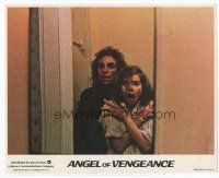 7b068 MS. .45 int'l 8x10 mini LC '81 Angel of Vengeance, Zoe Tamerlis scared of guy behind her!