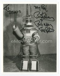 7c170 BOB MAY signed 8x10 REPRO still '90s on a portrait of the robot from Lost in Space!