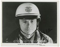 7c294 ROBERT BLAKE signed 8x10 REPRO still '90s head & shoulders c/u from Electra Glide in Blue!