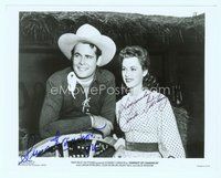 7c306 SHERIFF OF CIMARRON signed 8x10 REPRO still '70s by BOTH Sunset Carson AND Linda Sterling!