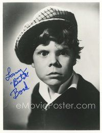 7c319 TOMMY BOND signed 8x10 REPRO still '90s as Butch, wacky intense close up of the child star!