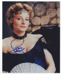 7c245 JODIE FOSTER signed color 8x10 REPRO still '02 great portrait in costume from Maverick!