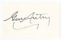 7c157 GENE AUTRY signed index card '90s can be framed and displayed with a repro still!
