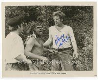 7c043 DOUG MCCLURE signed 8x10 still '75 looking at caveman from The Land that Time Forgot!