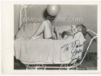 7c051 EVA GABOR signed key book still '41 sexy & super young in giant baby carriage with balloon!