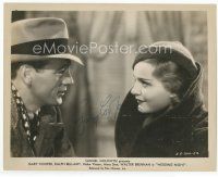7c057 GARY COOPER signed 8x10 still R46 close up with pretty Anna Sten from The Wedding Night!