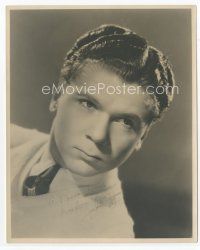 7c073 JACKIE COOPER signed deluxe 8x10 still '30s head & shoulders portrait of the juvenile star!