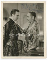 7c117 NEIL HAMILTON signed 8x10 still '31 with Adolphe Menjou from The Great Lover!